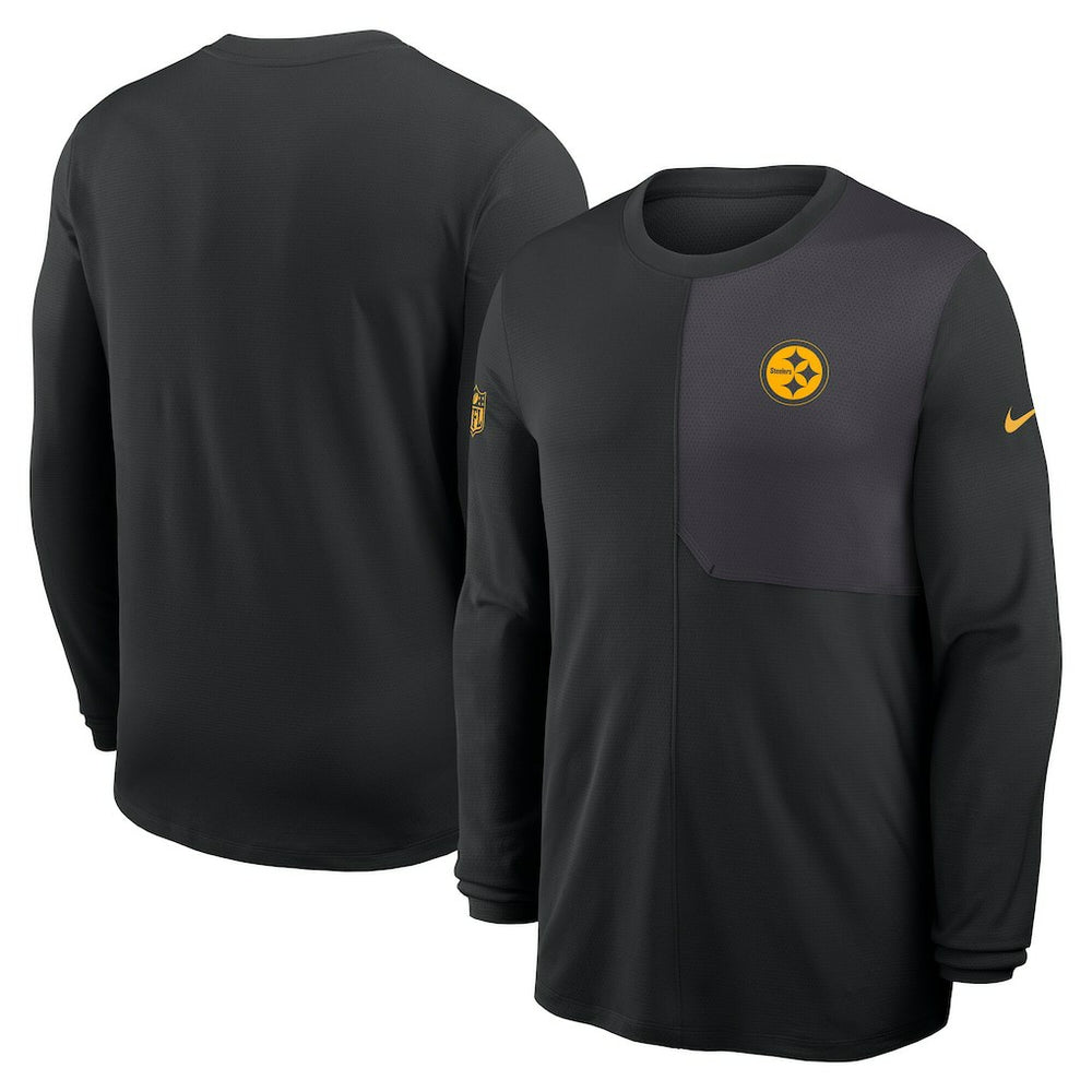 Nike Pittsburgh Steelers Sideline Coach UV Dri-FIT Long Sleeve Shirt Black