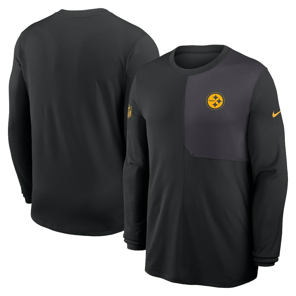 Nike Pittsburgh Steelers Sideline Coach UV Dri-FIT Long Sleeve Shirt Black