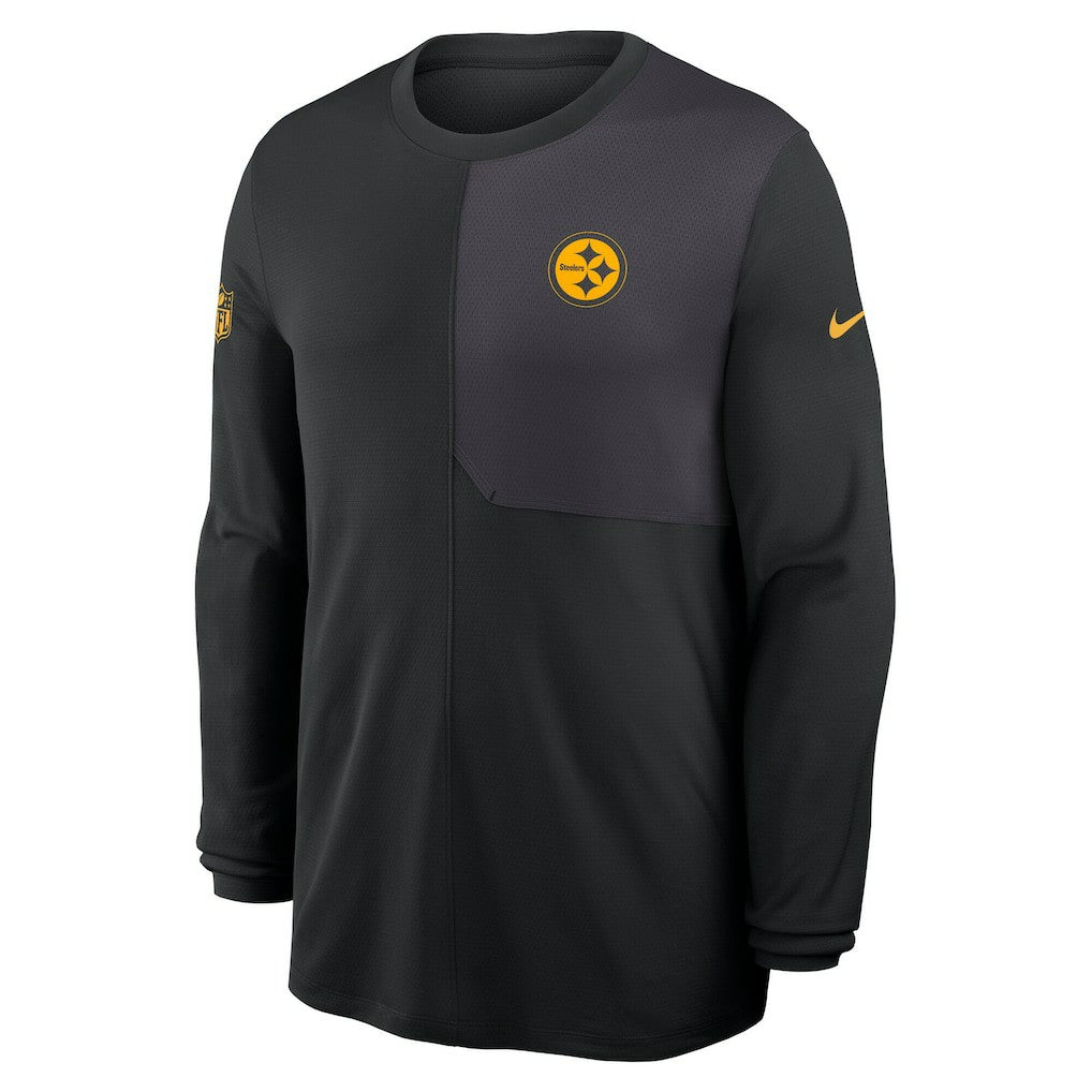 Nike Pittsburgh Steelers Sideline Coach UV Dri-FIT Long Sleeve Shirt Black