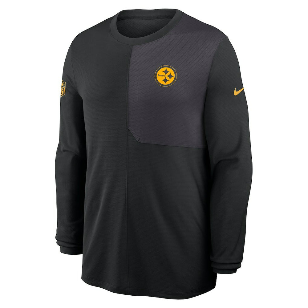 Nike Pittsburgh Steelers Sideline Coach UV Dri-FIT Long Sleeve Shirt Black