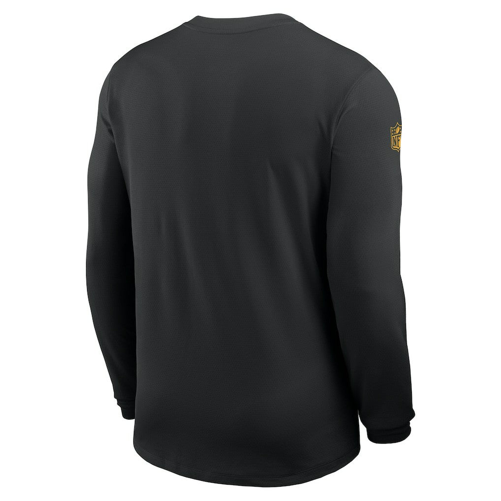 Nike Pittsburgh Steelers Sideline Coach UV Dri-FIT Long Sleeve Shirt Black