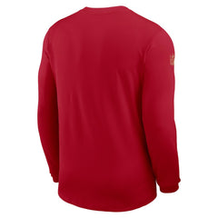Nike San Francisco 49ers Sideline Coach UV Dri-FIT Long Sleeve Shirt Scarlet