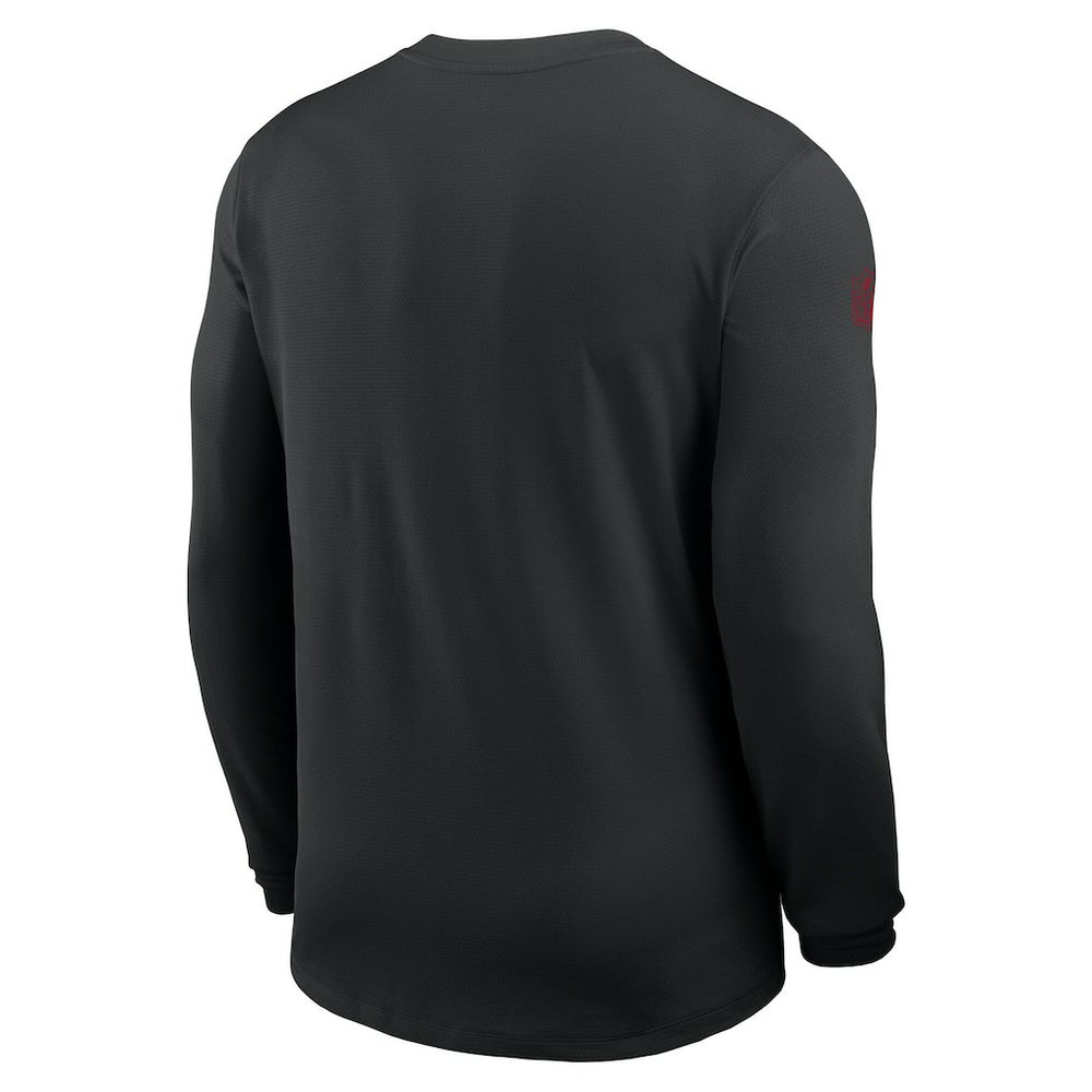 Nike San Francisco 49ers Sideline Coach UV Dri-FIT Long Sleeve Shirt Black