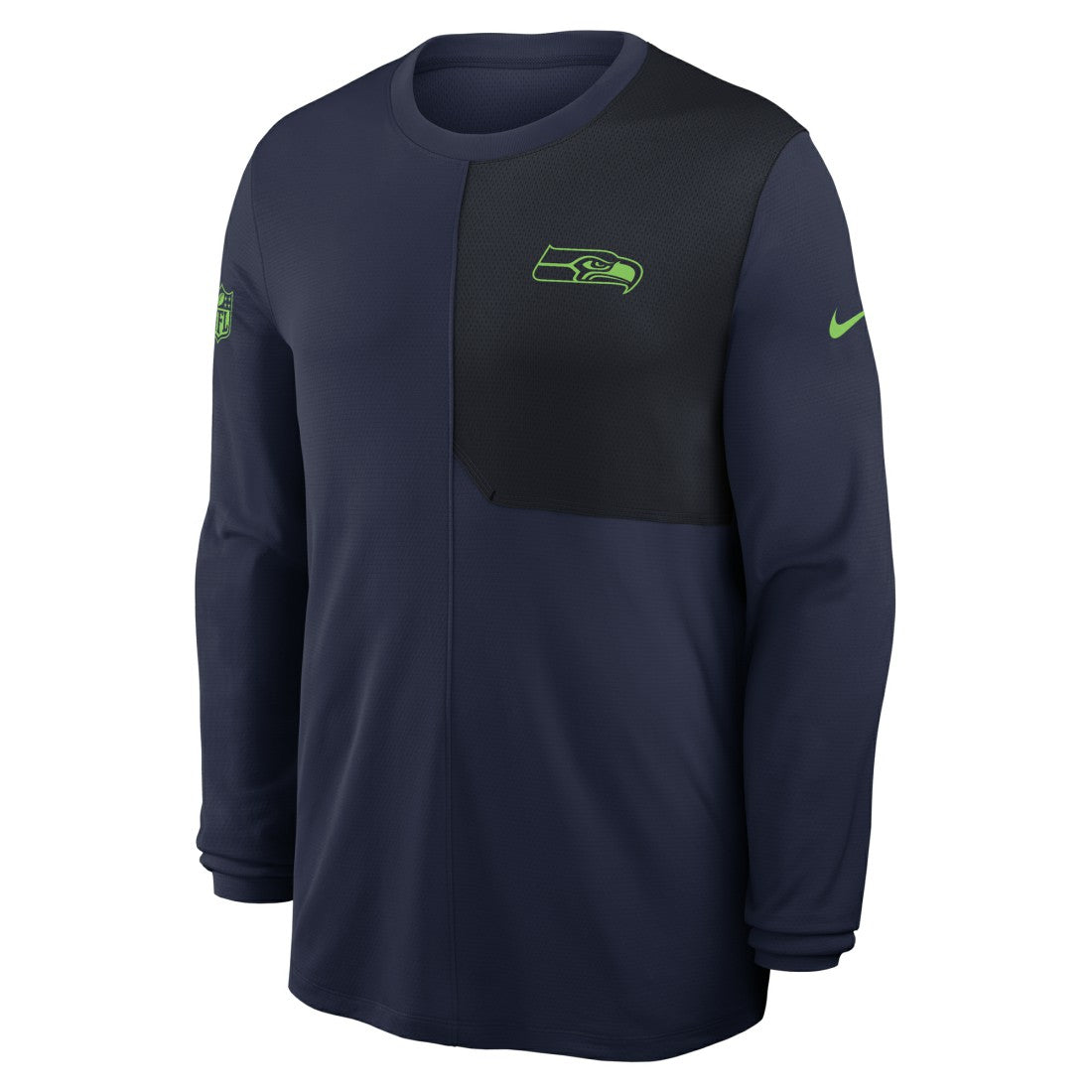 Nike Seattle Seahawks Sideline Coach UV Dri-FIT Long Sleeve Shirt College Navy