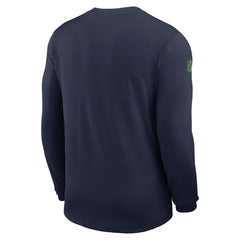 Nike Seattle Seahawks Sideline Coach UV Dri-FIT Long Sleeve Shirt College Navy