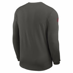 Nike Tampa Bay Buccaneers Sideline Coach UV Dri-FIT Long Sleeve Shirt Pewter