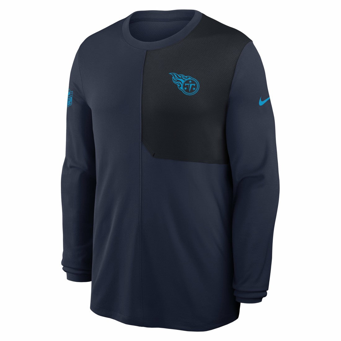 Nike Tennessee Titans Sideline Coach UV Dri-FIT Long Sleeve Shirt Navy