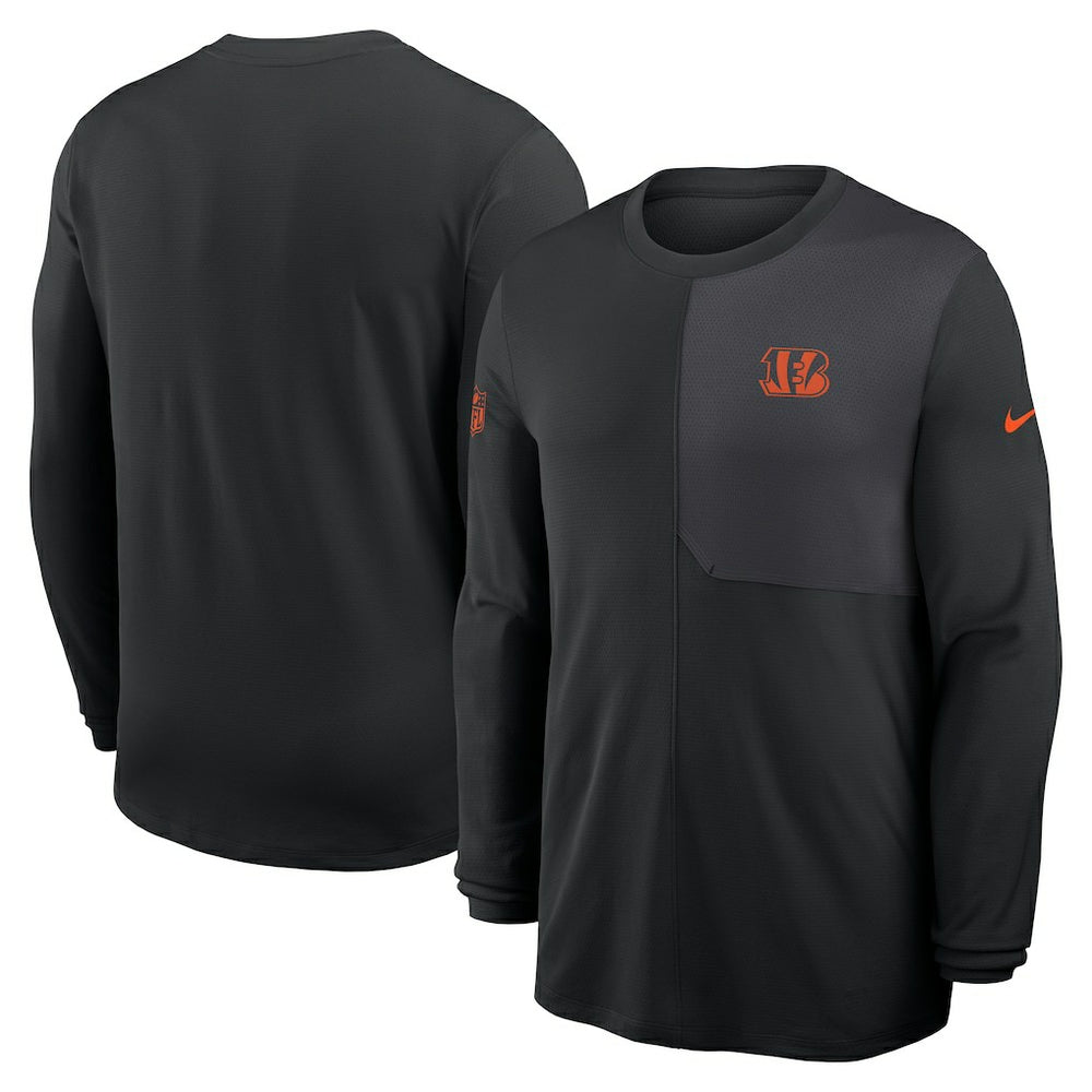 Nike Cincinnati Bengals Sideline Coach UV Dri-FIT Long Sleeve Shirt Black