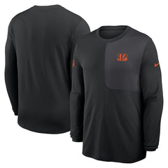 Nike Cincinnati Bengals Sideline Coach UV Dri-FIT Long Sleeve Shirt Black