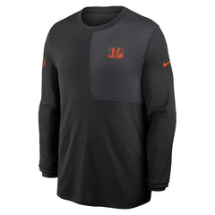 Nike Cincinnati Bengals Sideline Coach UV Dri-FIT Long Sleeve Shirt Black