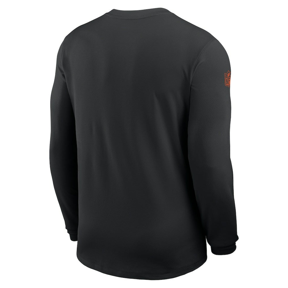 Nike Cincinnati Bengals Sideline Coach UV Dri-FIT Long Sleeve Shirt Black