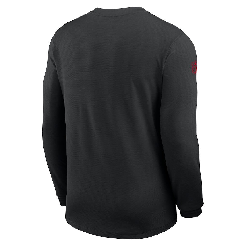 Nike Atlanta Falcons Sideline Coach UV Dri-FIT Long Sleeve Shirt Black