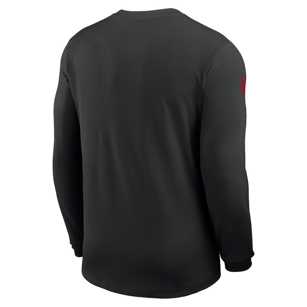 Nike Atlanta Falcons Sideline Coach UV Dri-FIT Long Sleeve Shirt Black