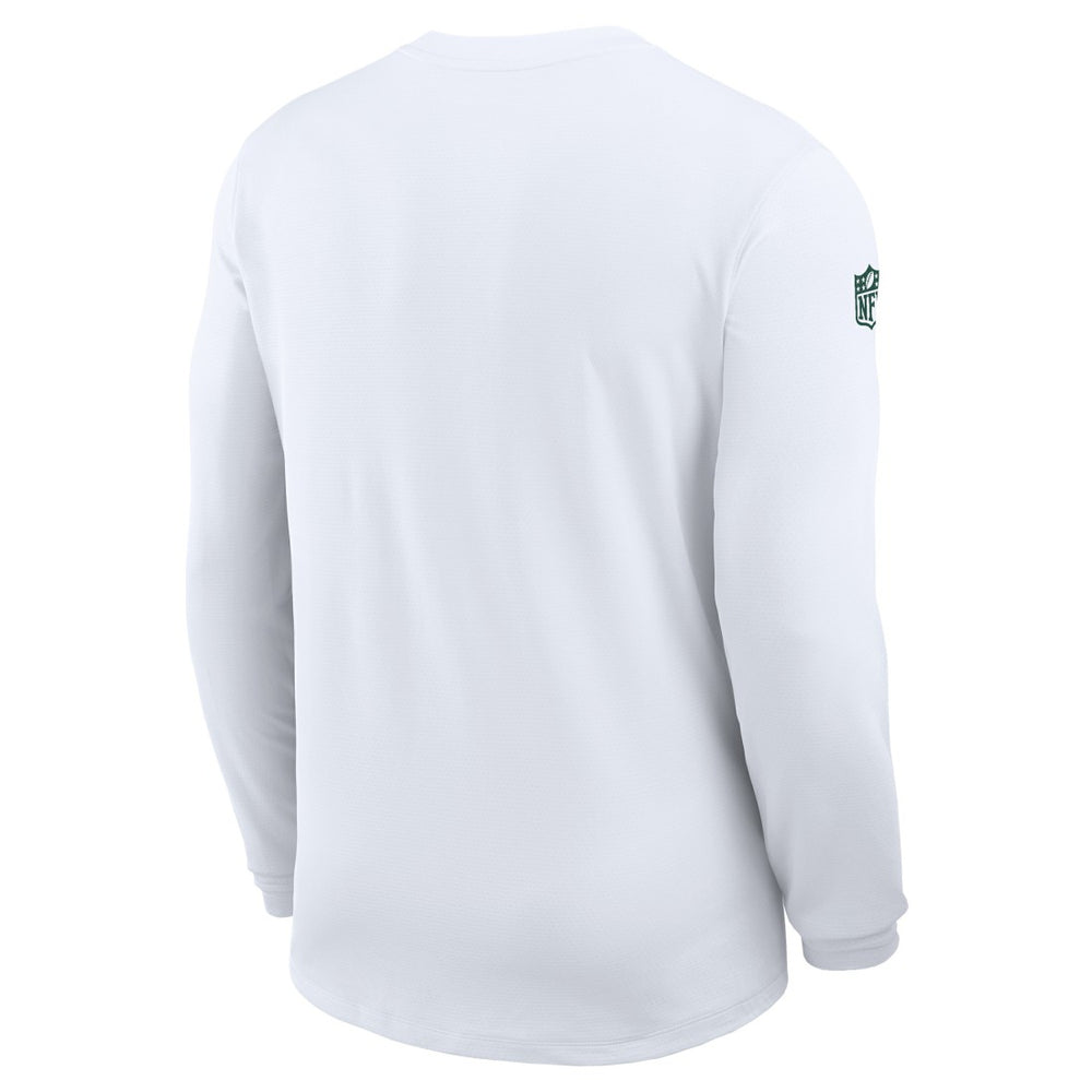 Nike Green Bay Packers Sideline Coach UV Dri-FIT Long Sleeve Shirt White