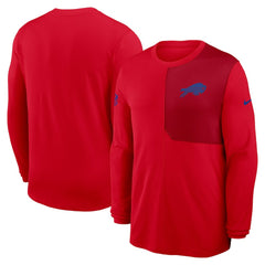 Nike Buffalo Bills Sideline Coach UV Dri-FIT Long Sleeve Shirt Red