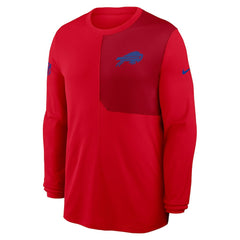 Nike Buffalo Bills Sideline Coach UV Dri-FIT Long Sleeve Shirt Red
