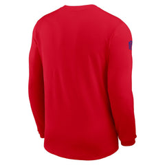 Nike Buffalo Bills Sideline Coach UV Dri-FIT Long Sleeve Shirt Red