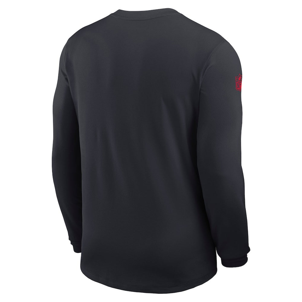 Nike Houston Texans Sideline Coach UV Dri-FIT Long Sleeve Shirt Navy