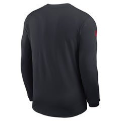 Nike Houston Texans Sideline Coach UV Dri-FIT Long Sleeve Shirt Navy