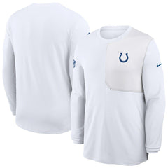 Nike Indianapolis Colts Sideline Coach UV Dri-FIT Long Sleeve Shirt White