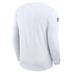 Nike Indianapolis Colts Sideline Coach UV Dri-FIT Long Sleeve Shirt White