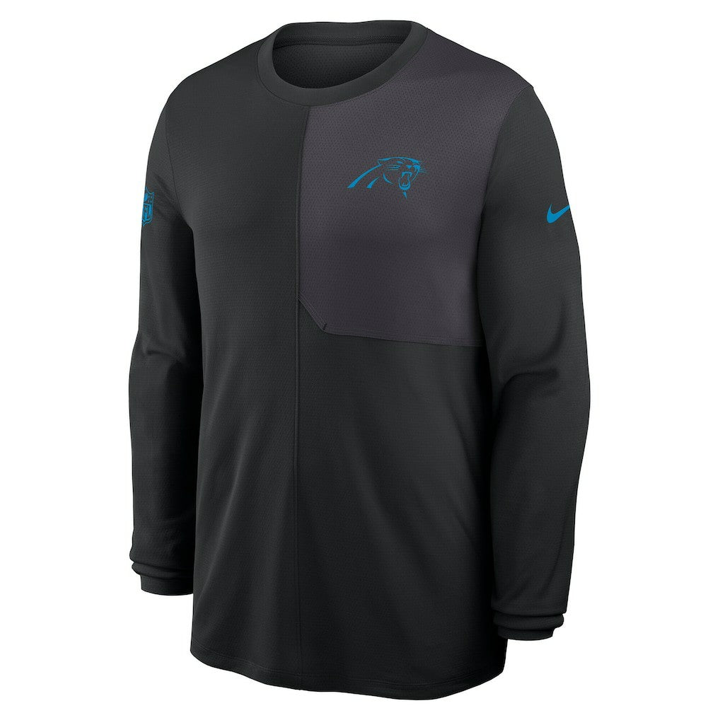 Nike Carolina Panthers Sideline Coach UV Dri-FIT Long Sleeve Shirt Black