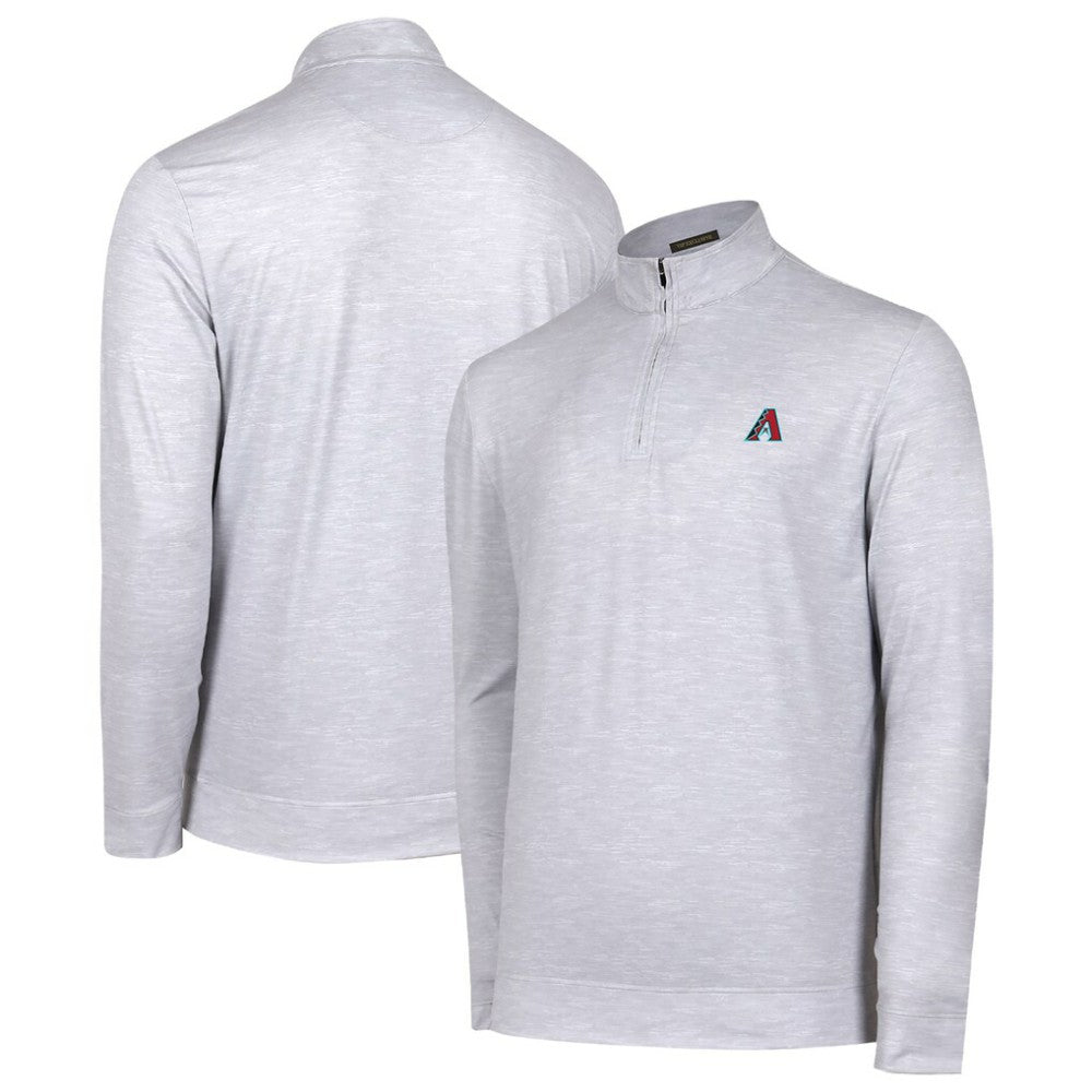 Arizona Diamondbacks Sublime Tri-Blend Quarter-Zip Jacket - Gray - MLB Lifestyle