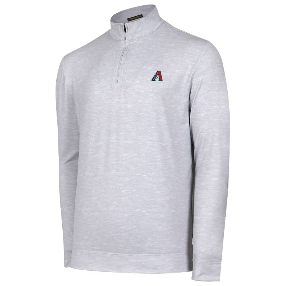 Arizona Diamondbacks Sublime Tri-Blend Quarter-Zip Jacket - Gray - MLB Lifestyle