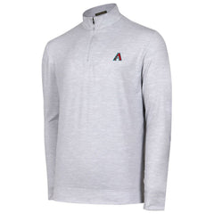 Arizona Diamondbacks Sublime Tri-Blend Quarter-Zip Jacket - Gray - MLB Lifestyle