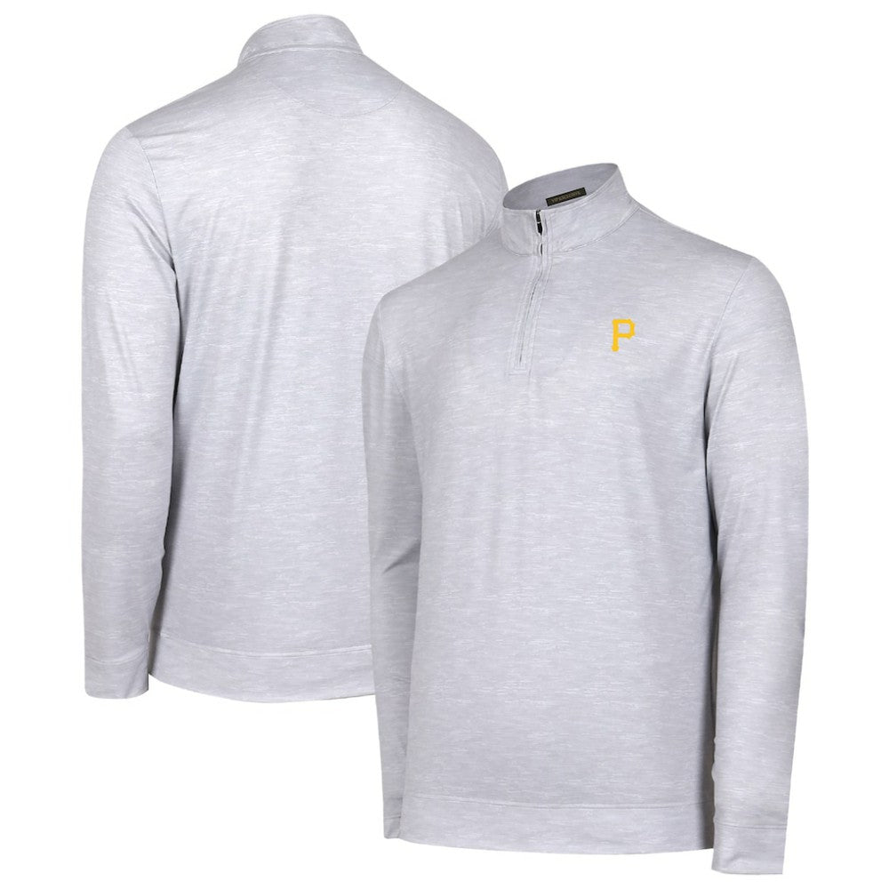 Pittsburgh Pirates Sublime Tri-Blend Quarter-Zip Jacket - Gray - MLB Sale