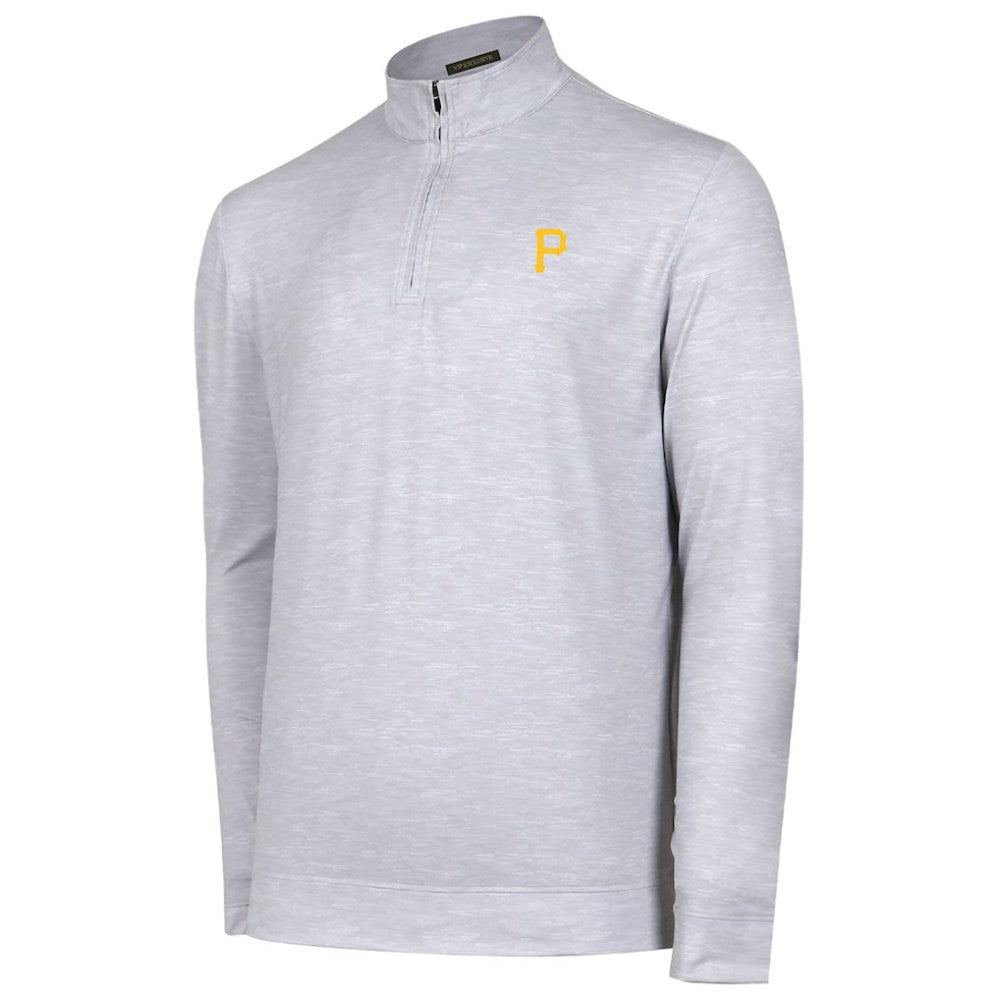 Pittsburgh Pirates Sublime Tri-Blend Quarter-Zip Jacket - Gray - MLB Sale