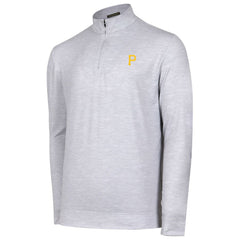 Pittsburgh Pirates Sublime Tri-Blend Quarter-Zip Jacket - Gray - MLB Sale