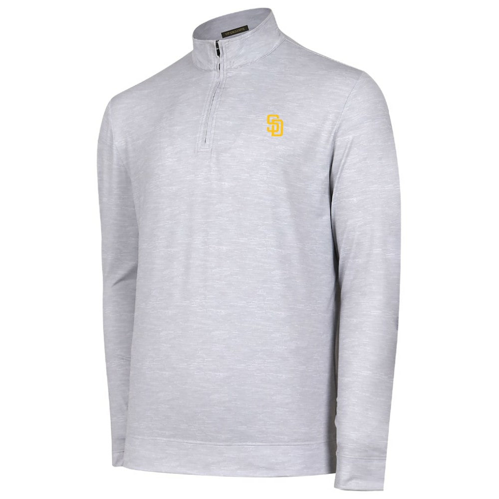 San Diego Padres Sublime Tri-Blend Quarter-Zip Jacket - Gray - MLB Online