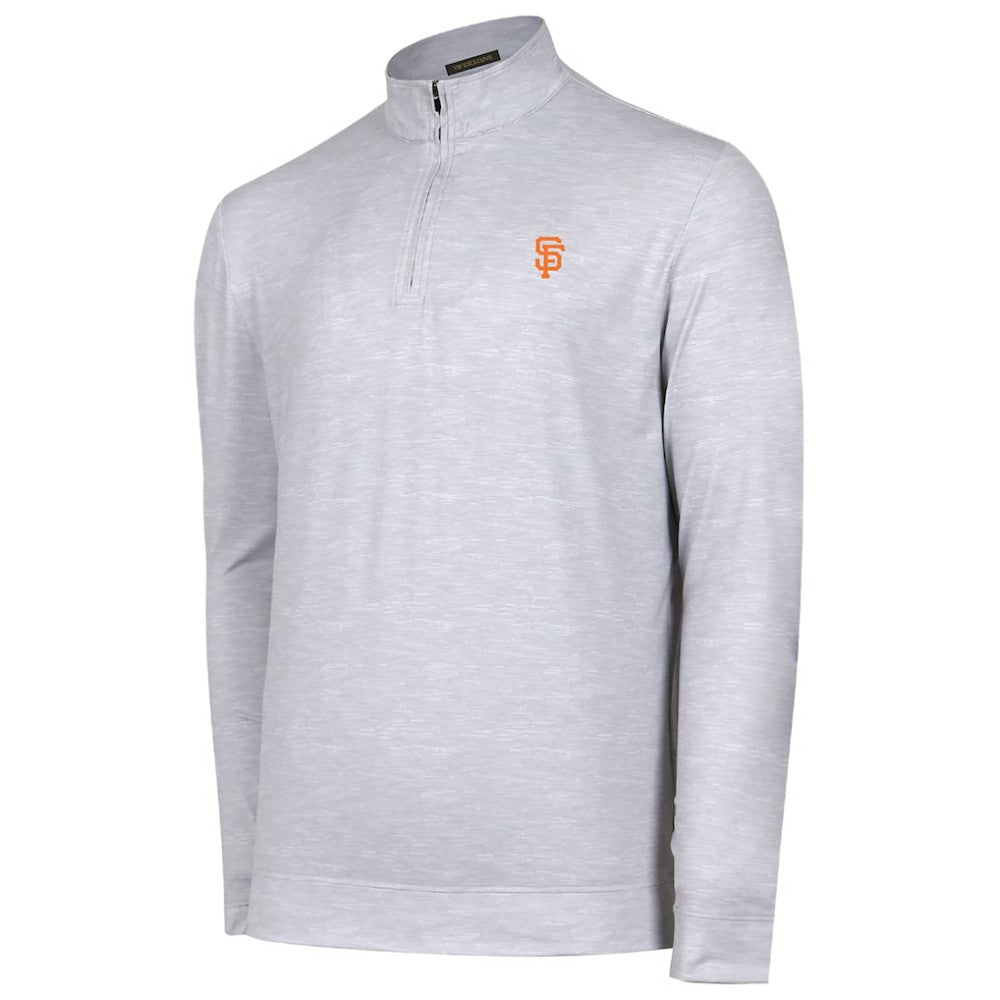 San Francisco Giants Sublime Tri-Blend Quarter-Zip Jacket - Gray - MLB on Sale