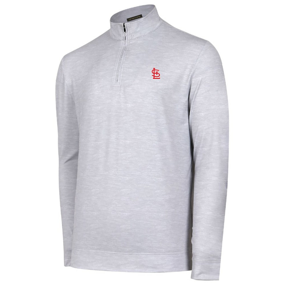 St. Louis Cardinals Sublime Tri-Blend Quarter-Zip Jacket - Gray - MLB Discount