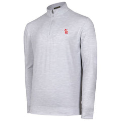 St. Louis Cardinals Sublime Tri-Blend Quarter-Zip Jacket - Gray - MLB Discount