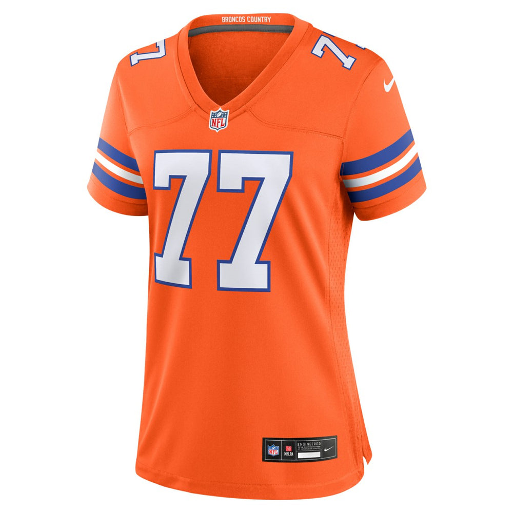 Nike Quinn Meinerz Denver Broncos Women's Mile High Collection 1977 Throwback Player Game Jersey Orange