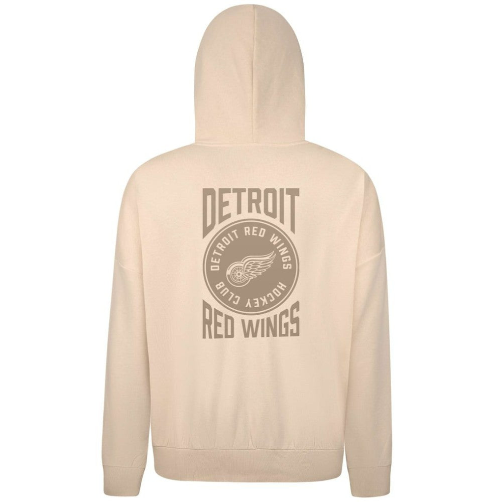 Detroit Red Wings Levelwear Contact Stamp Pullover Hoodie - Cream - NHL 202116536