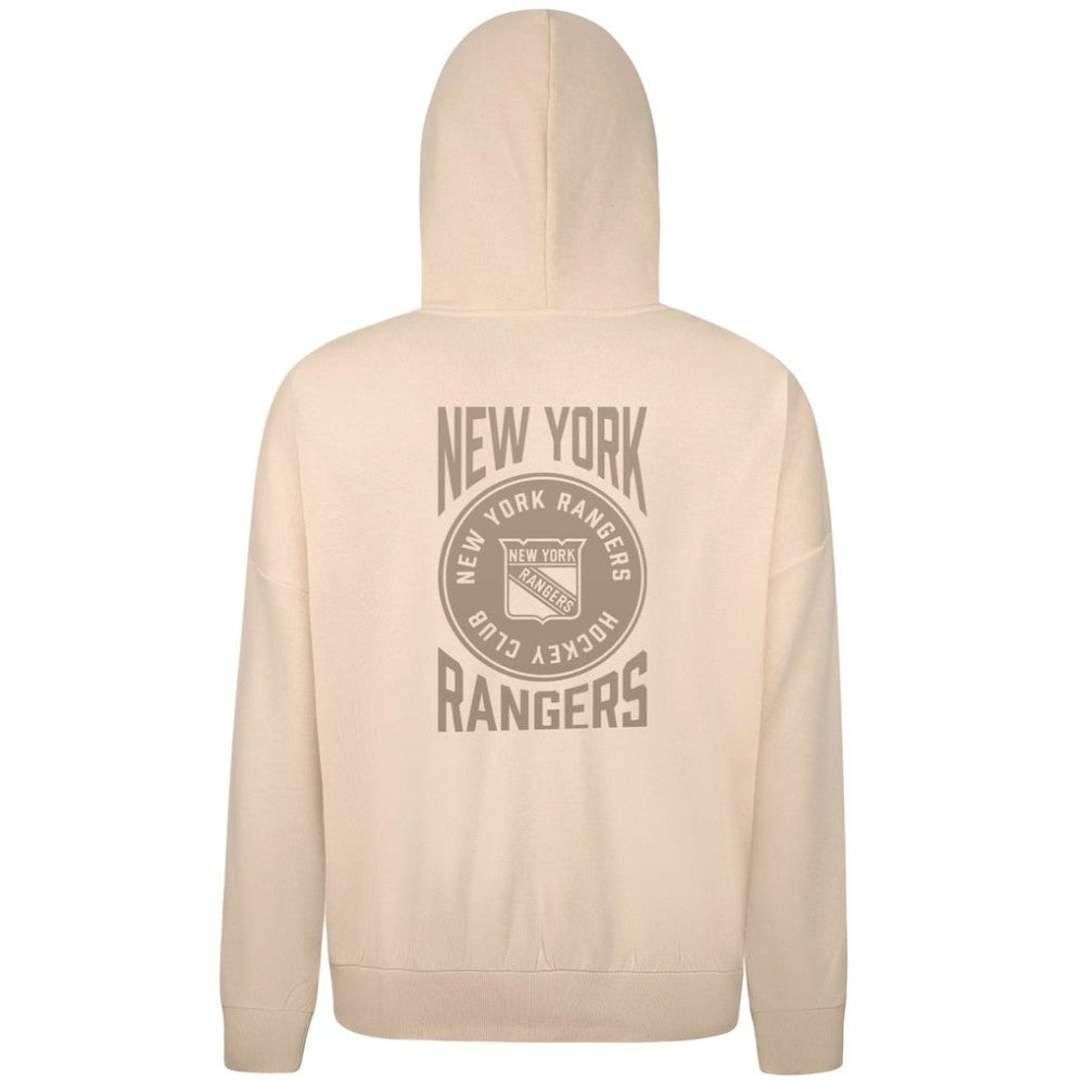 New York Rangers Levelwear Contact Stamp Pullover Hoodie - Cream - NHL 202116537