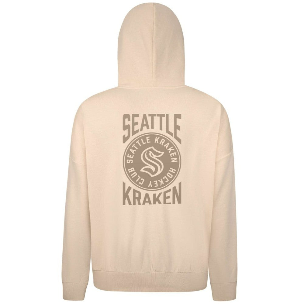 Seattle Kraken Levelwear Contact Stamp Pullover Hoodie - Cream - NHL 202116539
