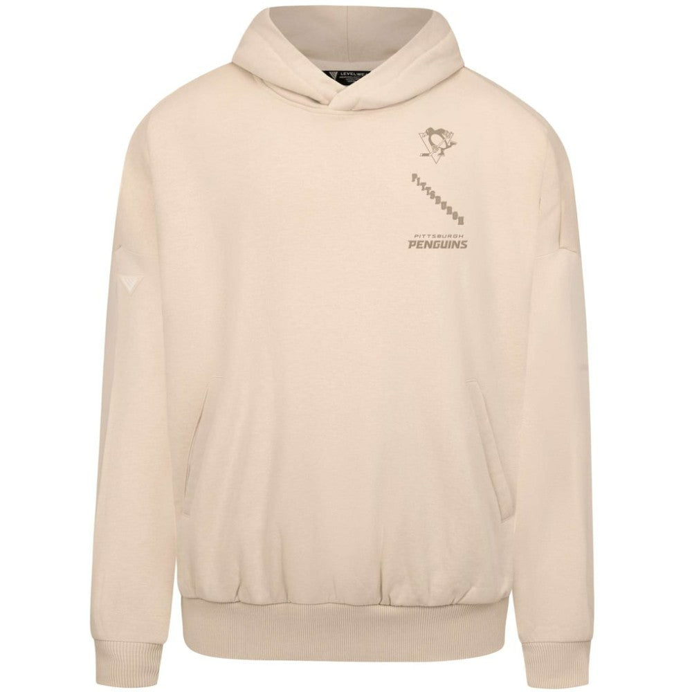 Pittsburgh Penguins Levelwear Contact Stamp Pullover Hoodie - Cream - NHL 202116541