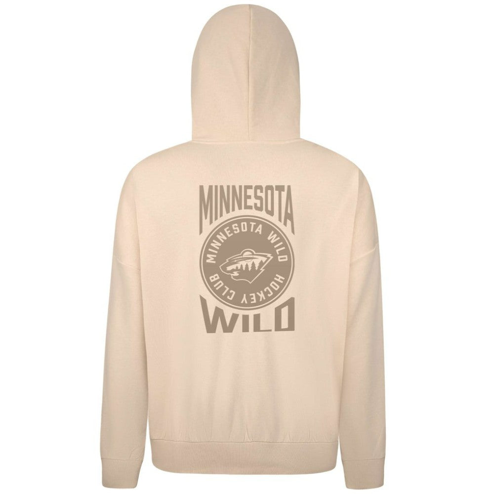 Minnesota Wild Levelwear Contact Stamp Pullover Hoodie - Cream - NHL 202116543