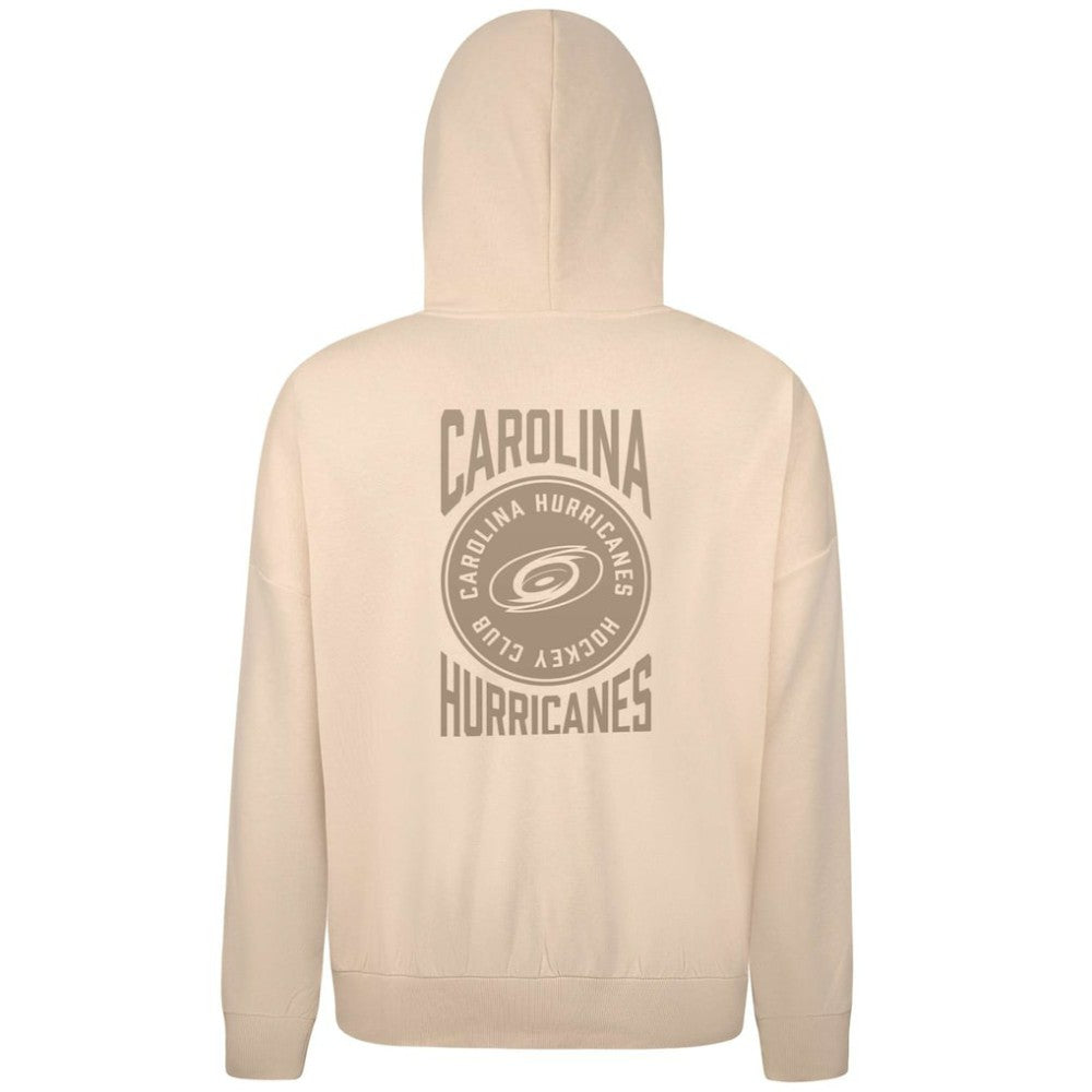 Carolina Hurricanes Levelwear Contact Stamp Pullover Hoodie - Cream - NHL 202116544