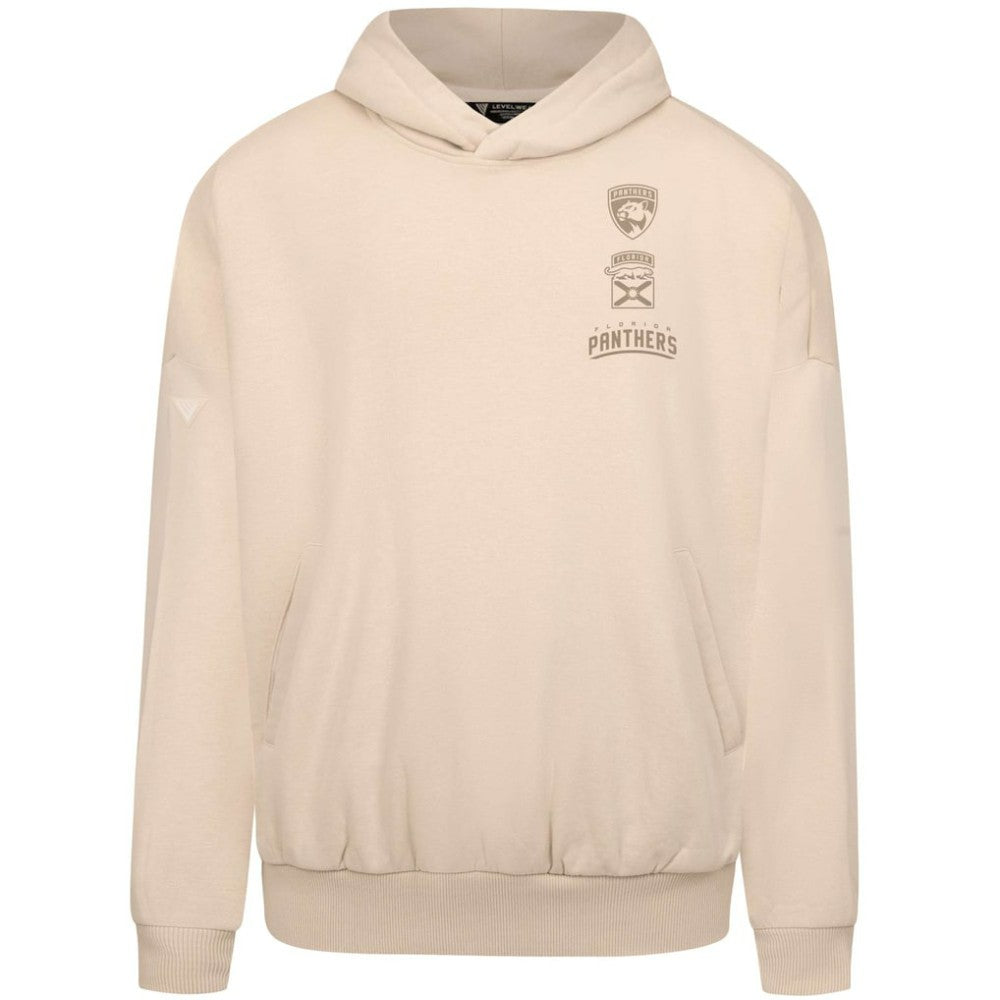 Florida Panthers Levelwear Contact Stamp Pullover Hoodie - Cream - NHL 202116546