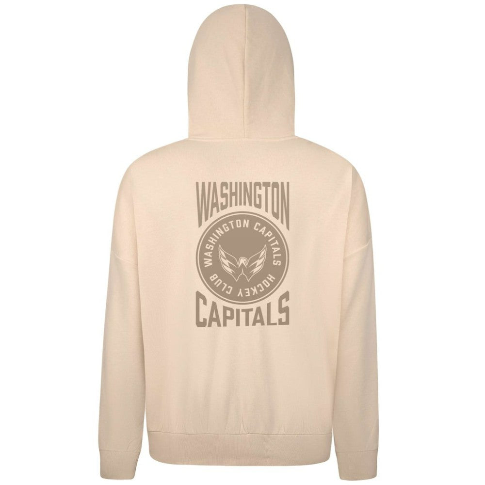Washington Capitals Levelwear Contact Stamp Pullover Hoodie - Cream - NHL 202116548