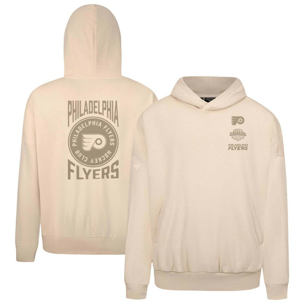 Philadelphia Flyers Levelwear Contact Stamp Pullover Hoodie - Cream - NHL 202116551