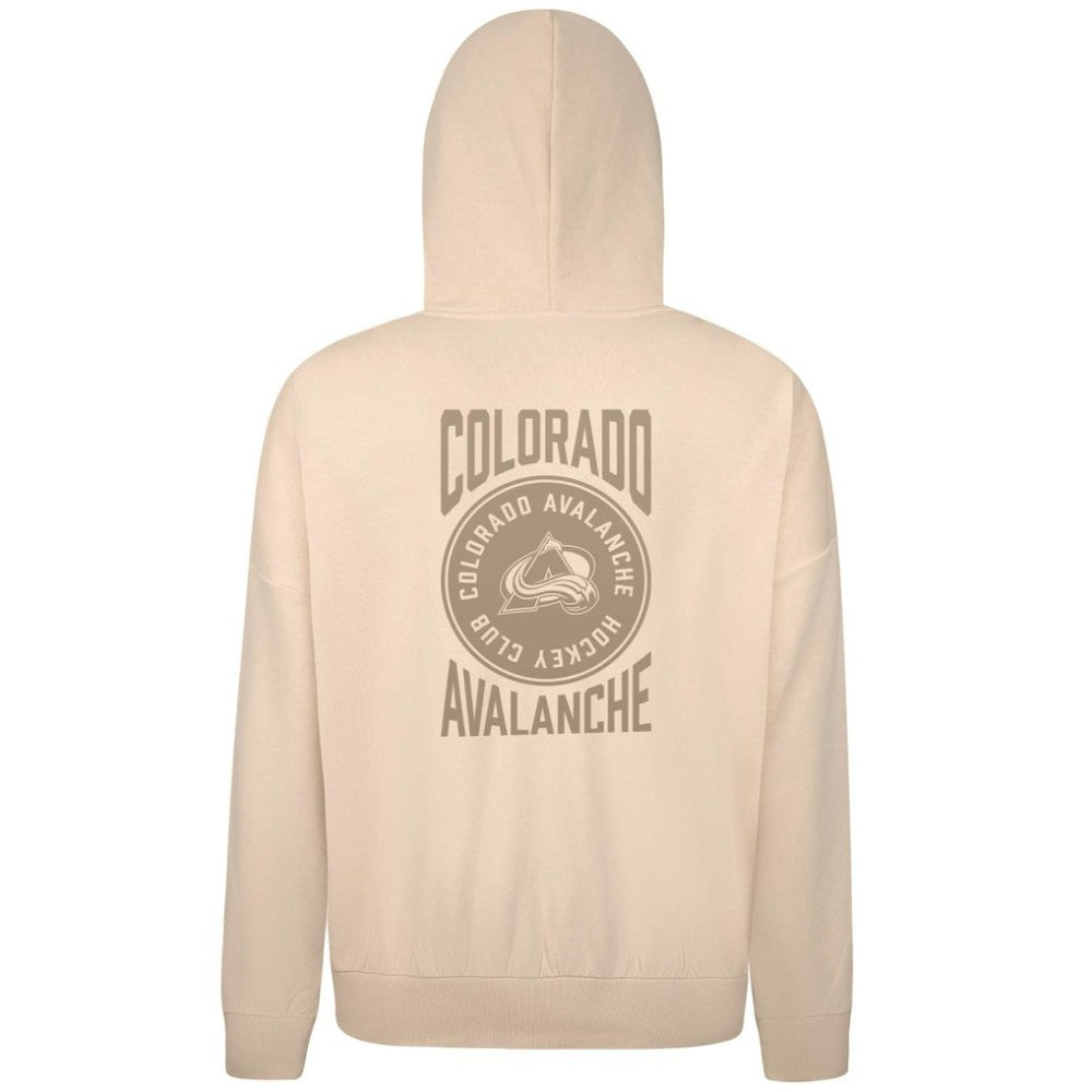Colorado Avalanche Levelwear Contact Stamp Pullover Hoodie - Cream - NHL 202116553