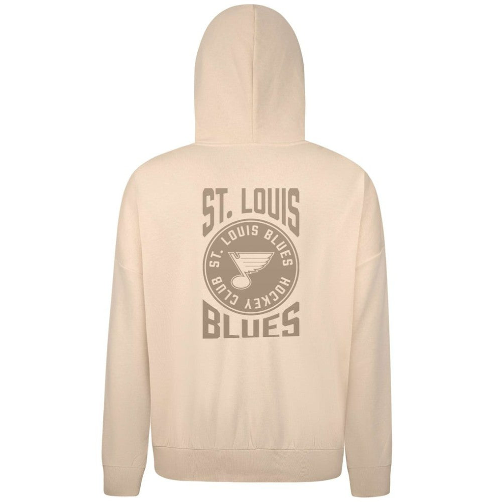St. Louis Blues Levelwear Contact Stamp Pullover Hoodie - Cream - NHL 202116554