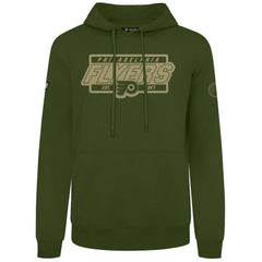 Philadelphia Flyers Levelwear Podium Pullover Hoodie - Olive - NHL 202116574