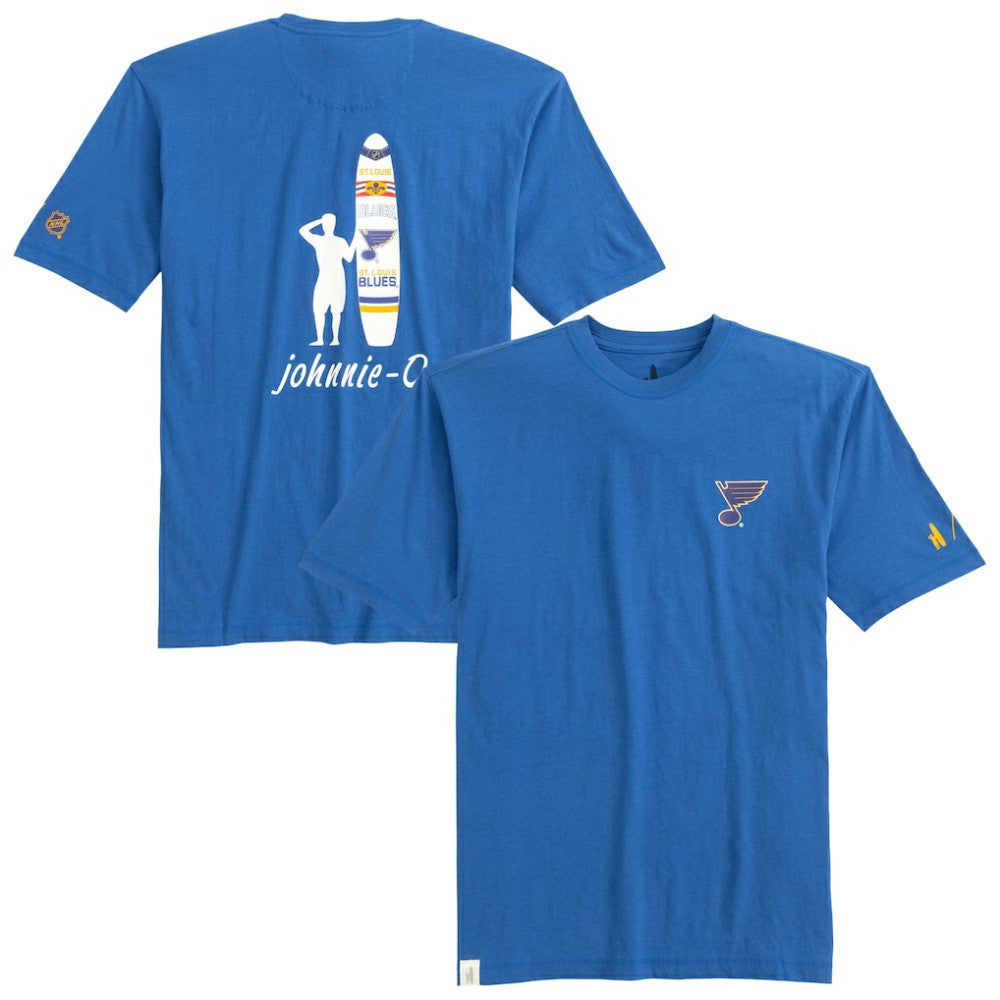 St. Louis Blues johnnie-O Heathered Spencer T-Shirt - Blue - NHL 202116630